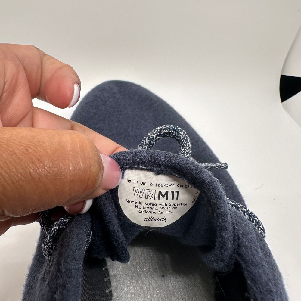 Allbirds Wool Runner Mizzles Navy Blue M11 Lightweight Comfortable  Sneakers‎ - Picture 9 of 9